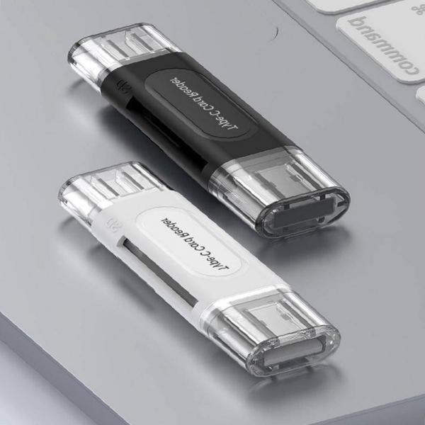 SD TF 더블 슬롯 고속 전송 카드리더기 USB 메모리 멀티 연결