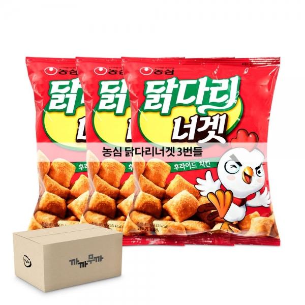 농심 닭다리 너겟 45g x 3번들 (1박스-8개)