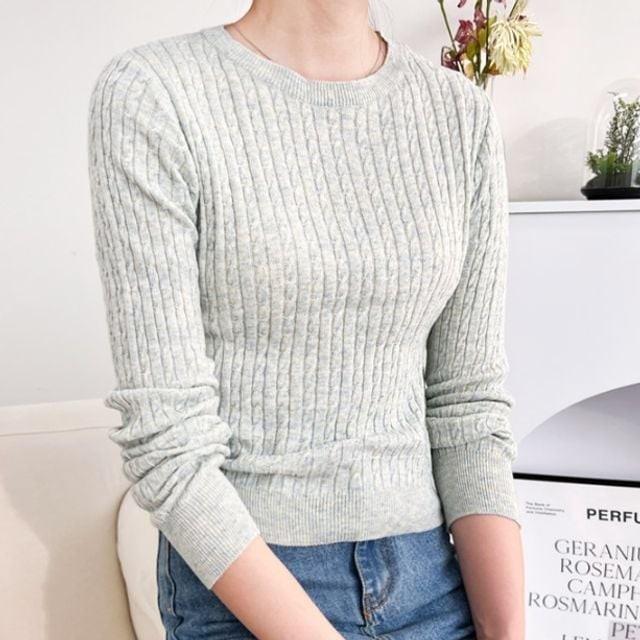 여성가을 여자스웨터 티 가을 여자 여성겨울 꽈배기 티셔츠 가을여자 브이넥
