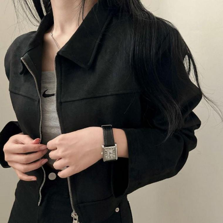 부드러운 터치감 간절기 데일리 스웨이드 자켓 3컬러 여성 스웨이드 외투 봄가을