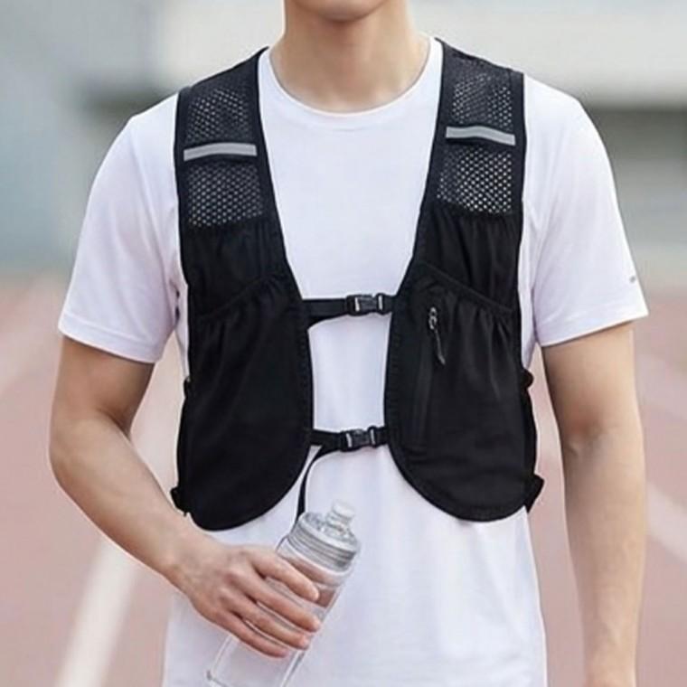 봄 여름 가을 초경량 러닝조끼 런닝조끼 메쉬 조끼 대용량 수납 스포츠 베스트 등산 자전거 조깅 운동조끼