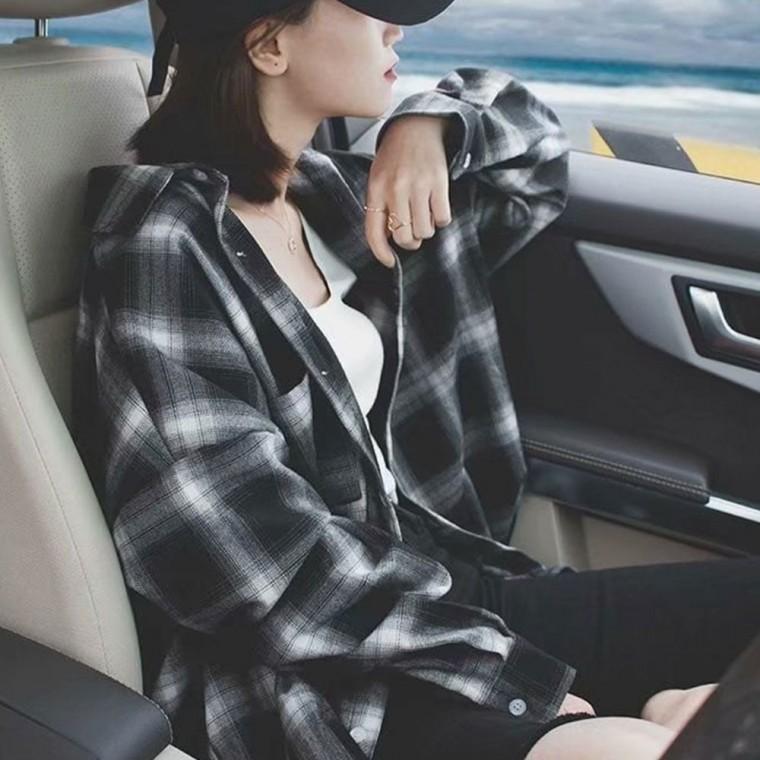가을셔츠 셔츠 체크남방 데일리 커플셔츠 포켓 오버핏 가을 기본 포인트
