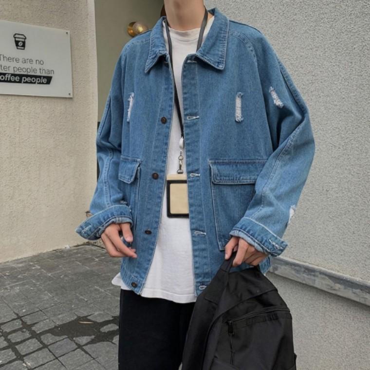 캐주얼 가을아우터 워싱 남자 데님자켓 청자켓 가을