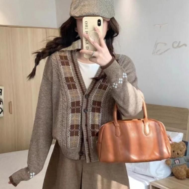 내츄럴무드 가디건 털가디건 대학생가디건 가을가디건