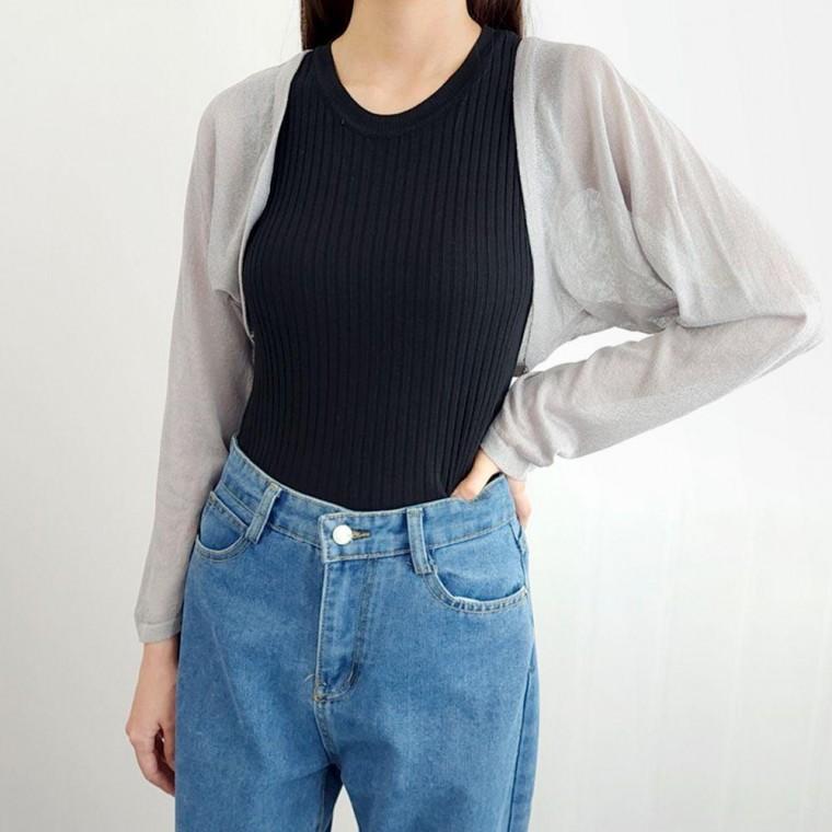 볼레로가디건 여름 썸머 가을 크롭 벌룬 숏 쿨 가디건