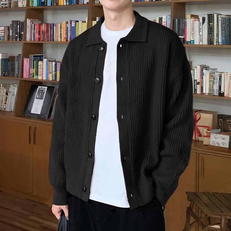 JS 남성단추가디건 남자가디건 루즈핏 가을 아우터 니트