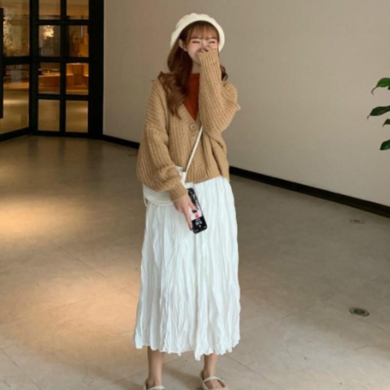 아방한 가디건 여자 여자 가을 하찌가디건 루즈핏 봄