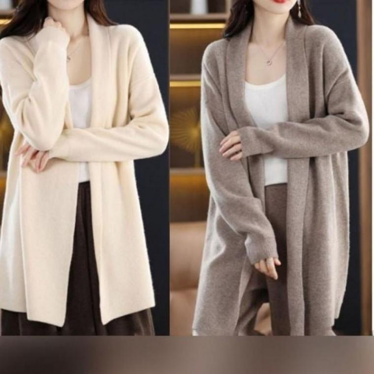 골지 가을 가디건 오픈 봄 롱가디건 아우터 숄