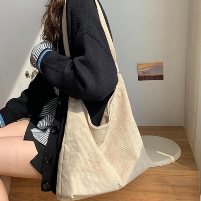 숄더백 가방 무지 코듀로이 가을 경량 스트랩
