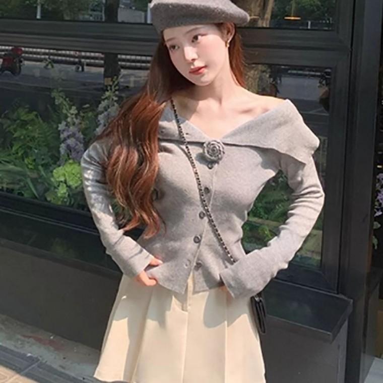 가디건 얇은티셔츠 가을티셔츠 신축성좋은티셔츠 레이어드 슬림핏긴팔티