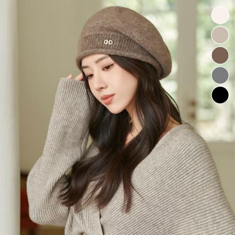 겨울 베레모 여성 고급스런 니트 빵모자 가을 화가