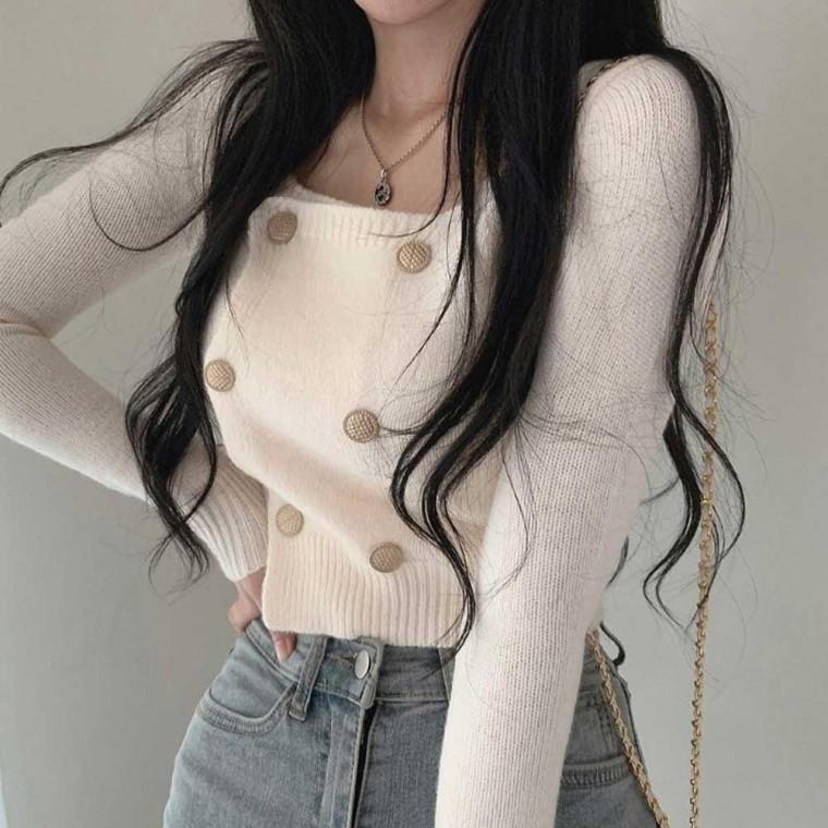 여자 봄 가을 데이트 룩 크롭 가디건 코디 20 대 패션