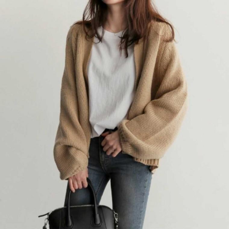 여자 가을 데이트 룩 나들이 코디 루즈 가디건 패션
