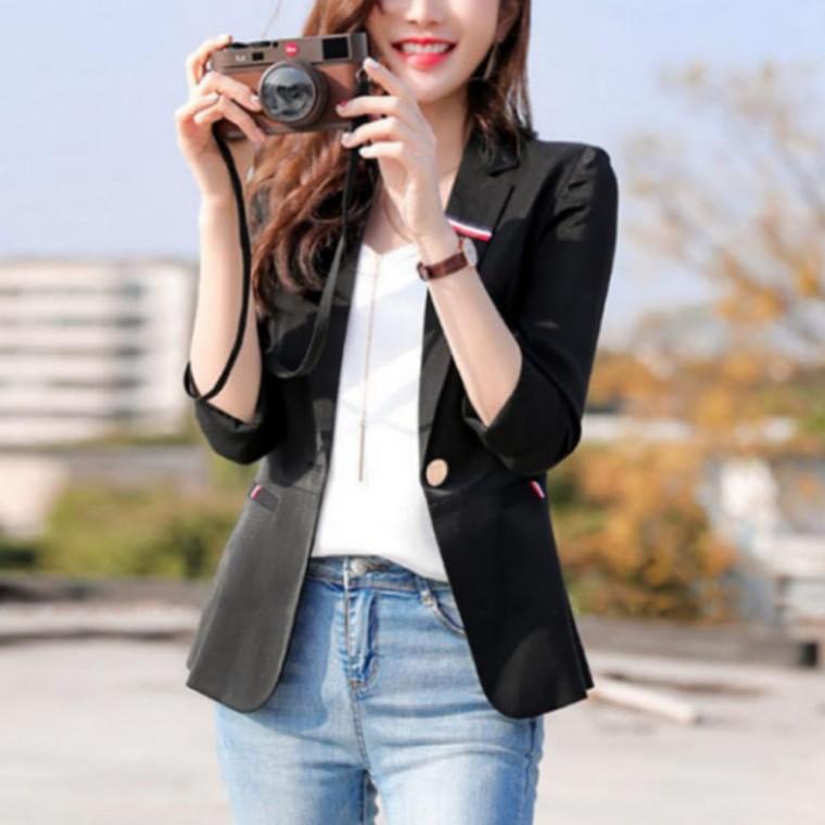 여성 봄 여름 7부 가디건 여자 정장 자켓 점퍼 가을