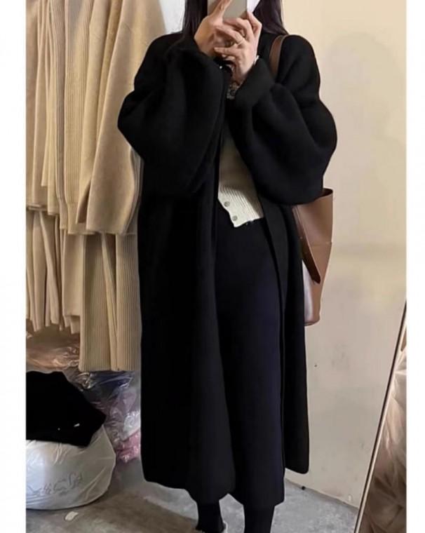 여성 루즈핏 롱 가디건 니트 아우터 데일리 겉옷 가을 코트 대용