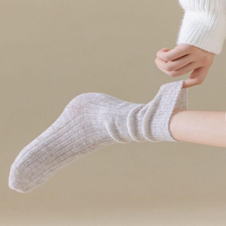 여성 메리노울 가볍고 따뜻한 중목 양말 겨울 가을
