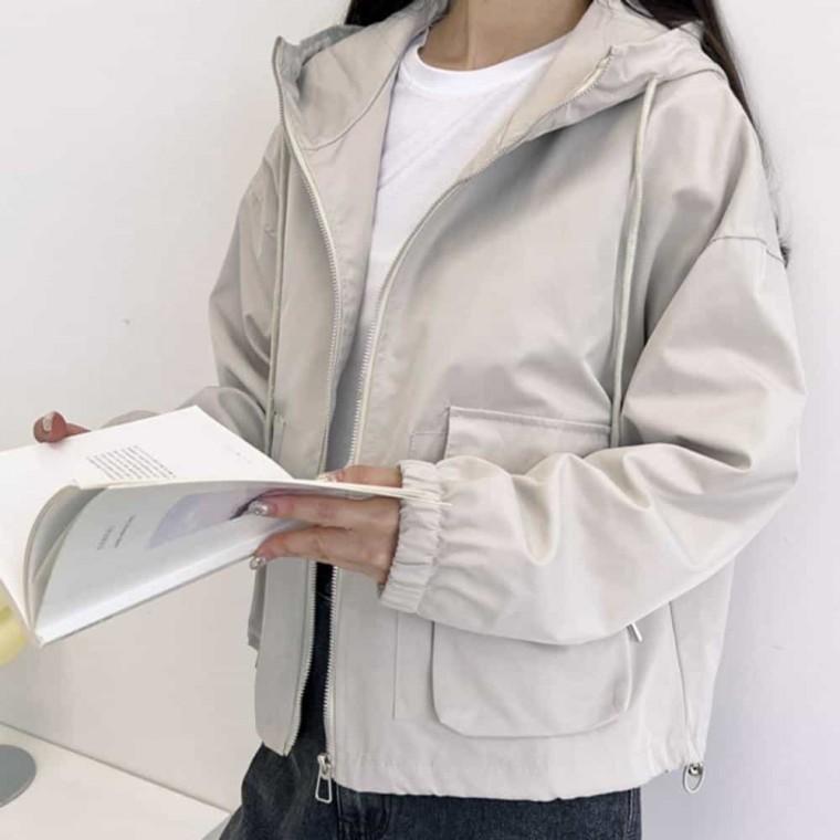 후드점퍼 바람박이 후드바람막이 가을바람막이 여자봄점퍼 여성아노락 가성비바람막이 여성간절기점퍼