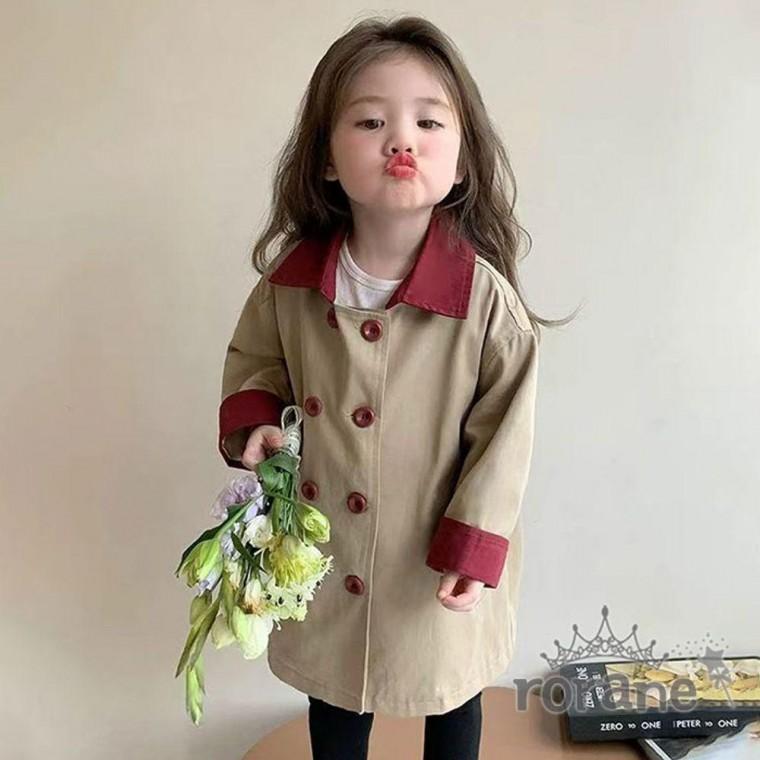 여아 가을 아동 주니어 루즈핏 트렌치 코트 자켓 점퍼
