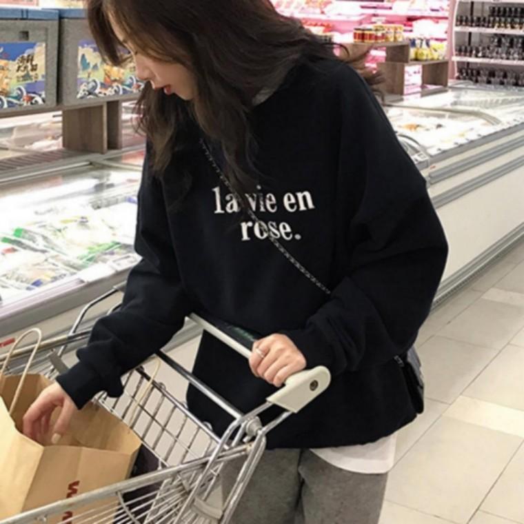 맨투맨 티셔츠 긴팔 여성 루즈핏 가을 데일리