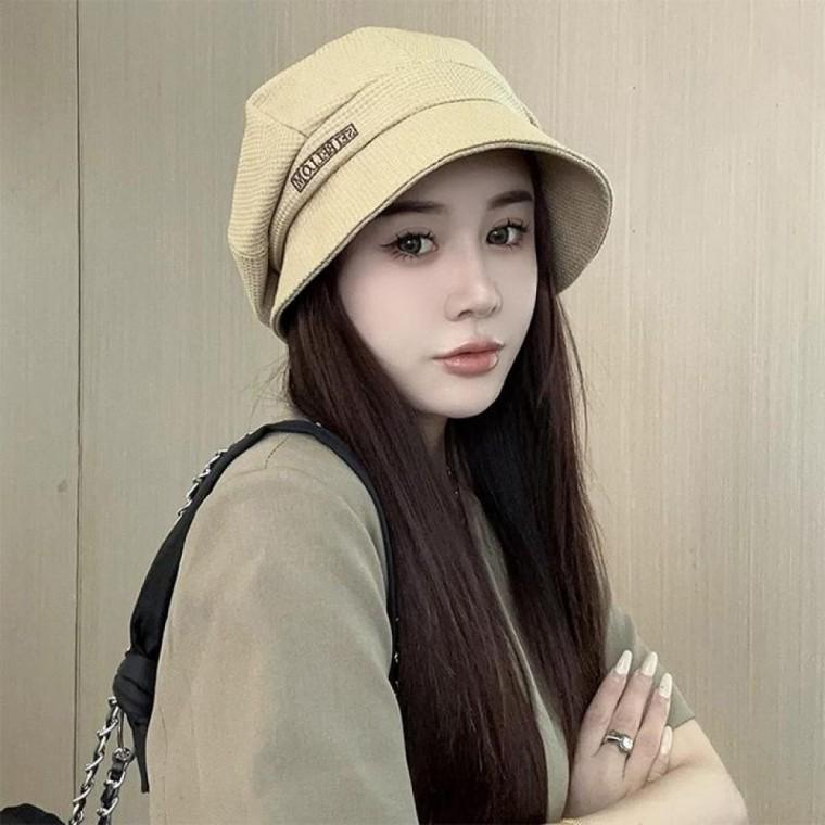 여성 중년 모자 레터링 패션 두건 비니 가을 벙거지