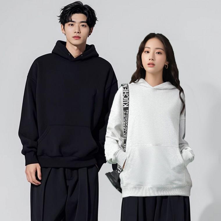 남자 여자 커플 루즈핏 무지 후드티 오버핏 봄 가을 티셔츠 맨투맨 긴팔티