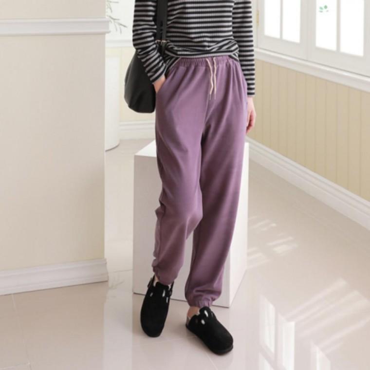 밴딩 조거팬츠 바지 가을 여성 무지 기본 데일리