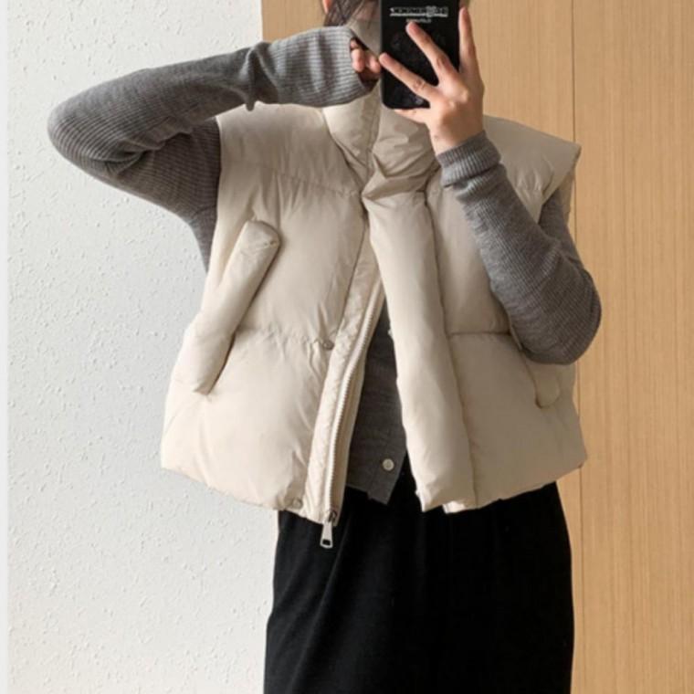 가을조끼 베스트 스트링 패딩조끼추천 경량조끼 하이넥 패딩 조끼 봄조 조끼 패딩베스트