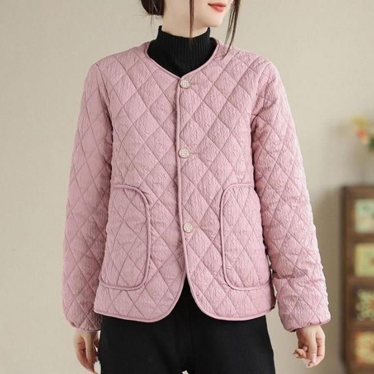 여성 여자 다이아몬드 따뜻한 재킷 퀼텅 네오플랜 점퍼 하객룩 가을 경량