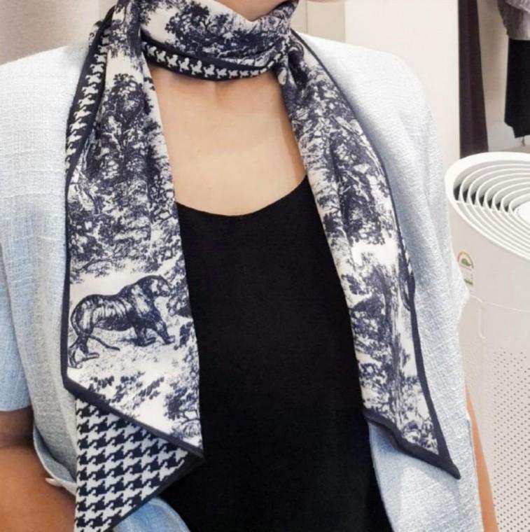 스카프 롱 여성 양면 가을 고급 패턴 소프트