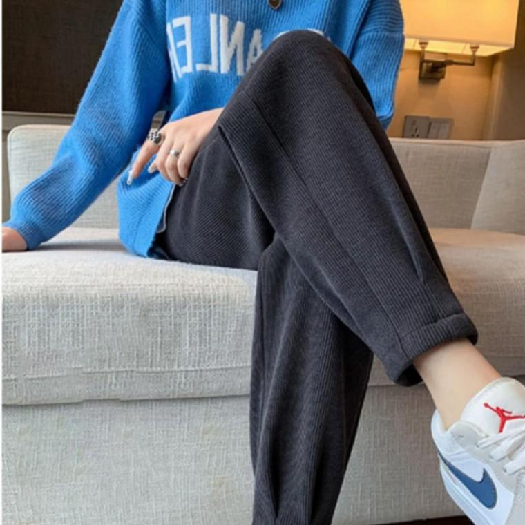 팬츠 윈터 방한 인사이드 기모 겨울 봄 여성 겨울 바지 팬츠 가을 코듀로이 밴딩 조거 조거 트레이닝