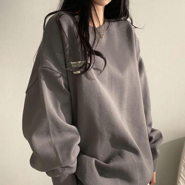 여자 루즈핏 스타일 레터링 포인트 맨투맨 티셔츠 후드 후드티 데일리 가을 기모 남녀