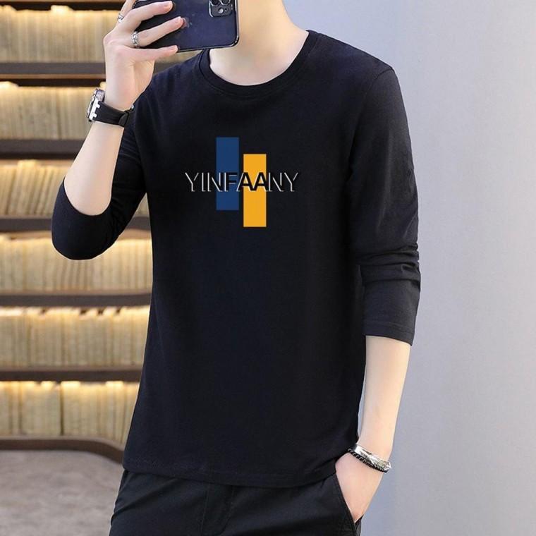 라운드 긴팔티 봄 가을 데일리 남자 스판 티셔츠 남성 면티 흰티 면티셔츠 남자면티