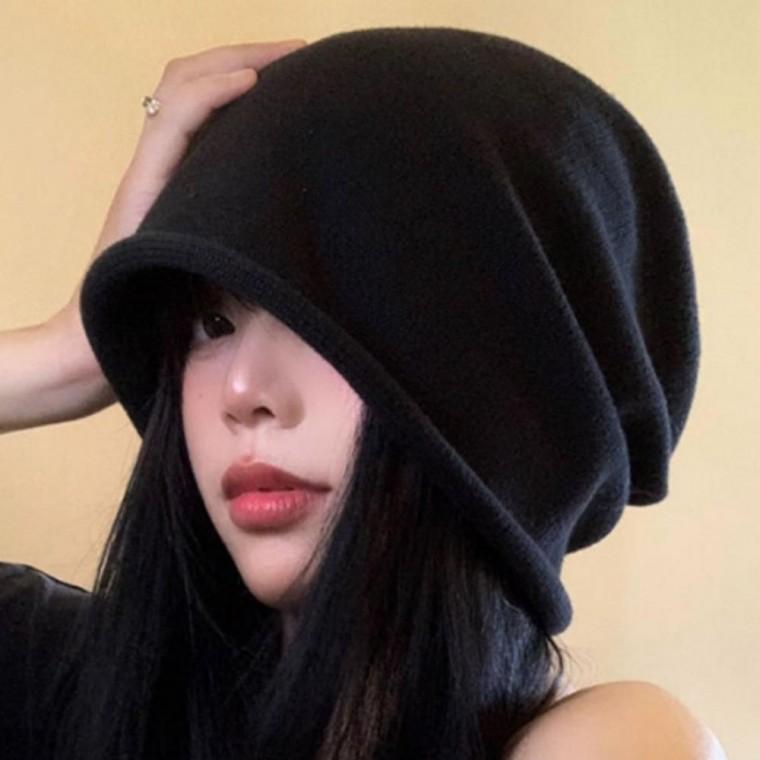 겨울 모자 작아보이는 얼굴 비니 여성 가을 루즈핏