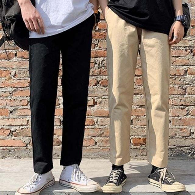 밴딩 봄바지 스키니 스판면바지 캐주얼 가을바지 카고바지 스키니진 슬림팬츠