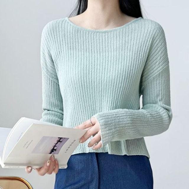 티셔츠 여성가을 여자 따듯한 긴팔 예쁜 루즈핏 골지 여성겨울 여자스웨터