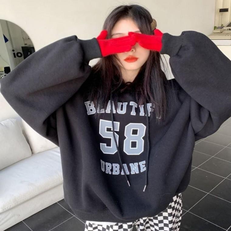 레터링 후드티 여자후드티 여성 가을 후디 오버핏 기모 겨울 후드티셔츠