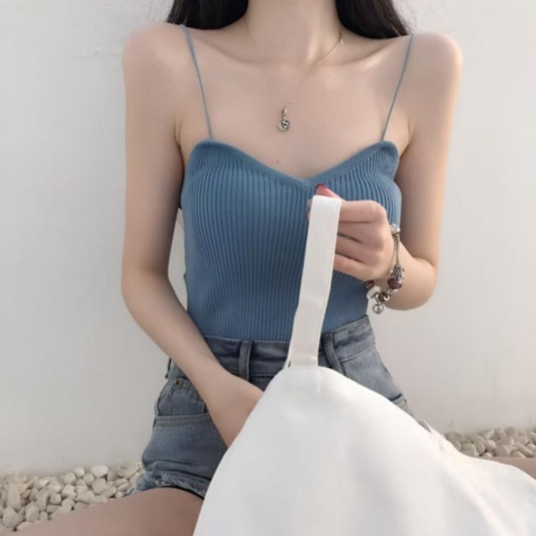 봄나시 가을나시 민소매티 여성 데일리 골지 5컬러 기본 여자나시 끈나시