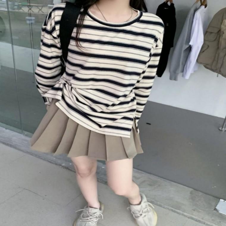 긴팔티셔츠 겨울티셔츠 사계절 라운드티셔츠 스트릿 가을티셔츠 데일리 베이직
