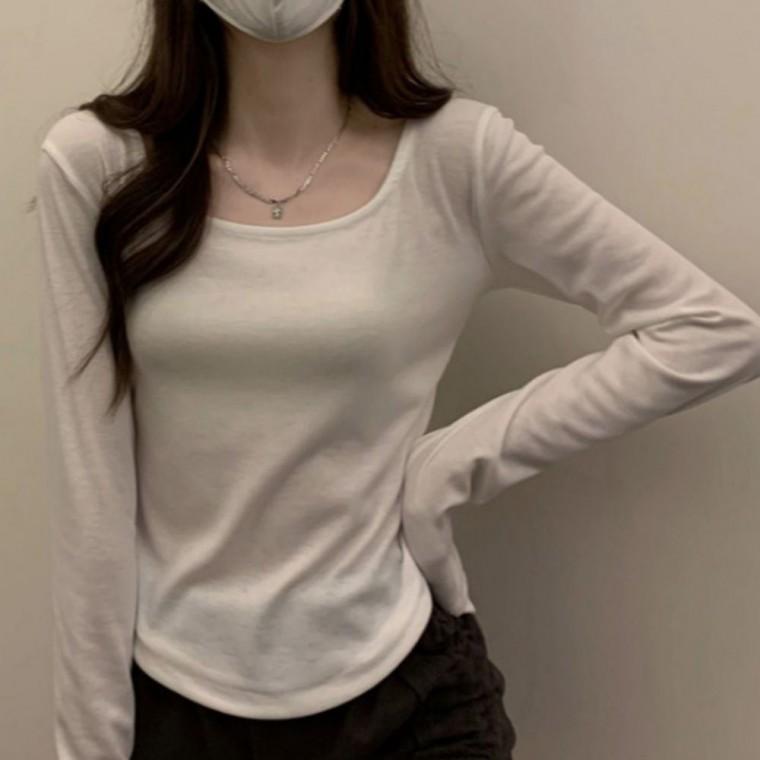 긴팔티 루즈핏 여름긴팔티 긴팔티셔츠 여자가을티 슬림핏 여자티셔츠 기본티