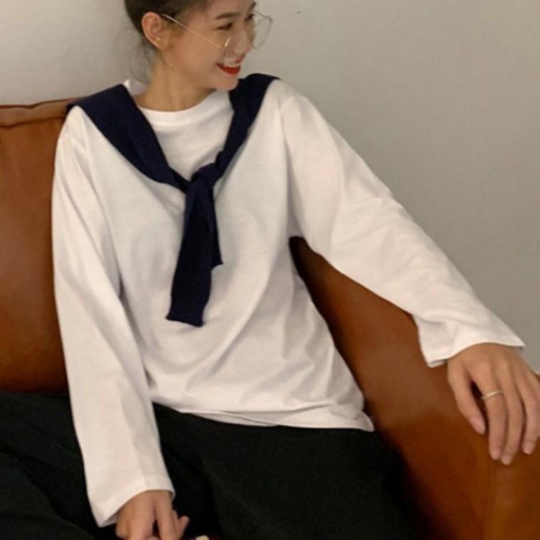 데일리긴팔티 크롭티 루즈핏 슬림핏 여자가을티 여름티셔츠 베이직
