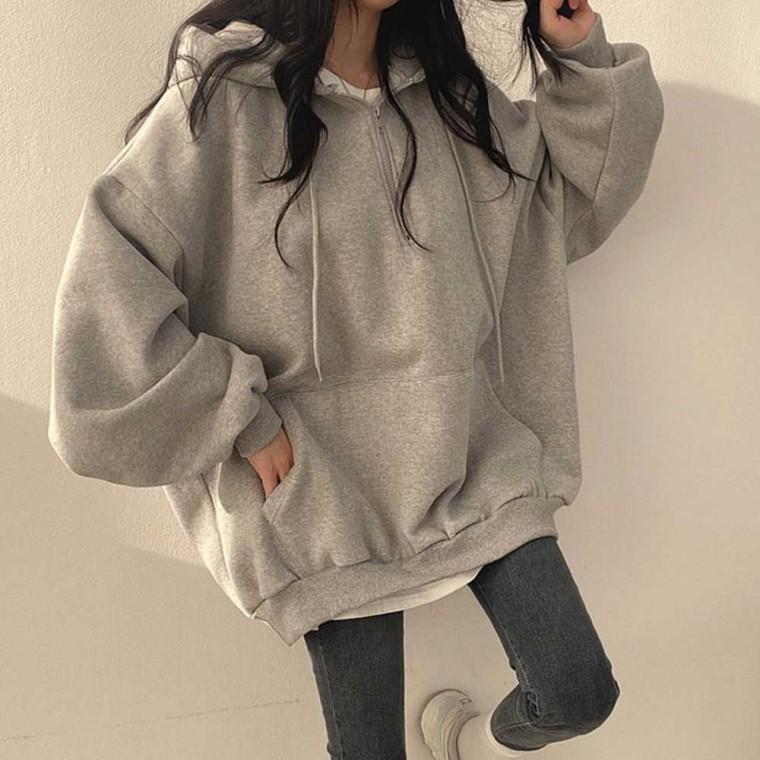 오버핏티셔츠 무지 얇은 여성가을티셔츠 긴팔티 크롭반팔티 루즈핏티셔츠
