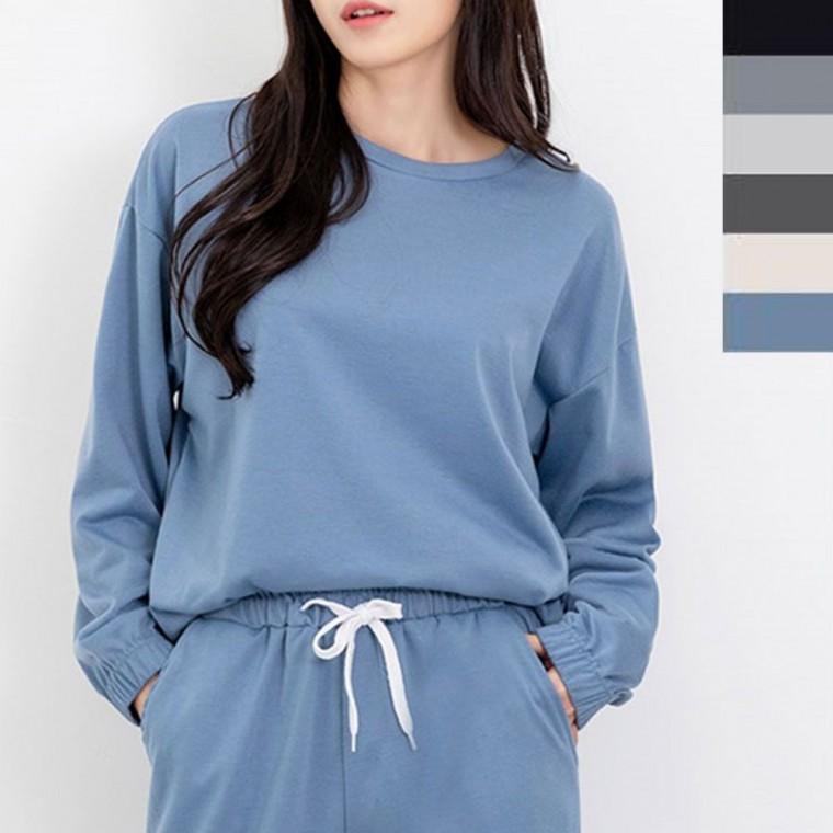 나그랑티셔츠 여성루즈핏맨투맨 나그랑맨투맨 브이넥티셔츠 여자기본티 봄가을