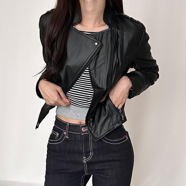 가을 여성 지퍼 디자인 슬림핏 라이더자켓 RIDER04