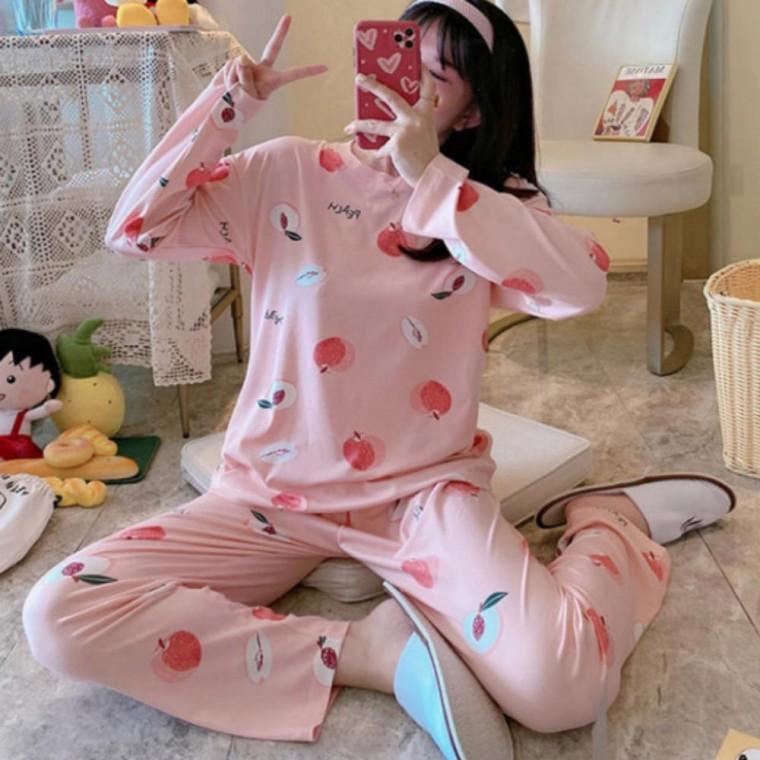 [FW25] 가을 홈웨어 봄 원피스 신상 상하의 긴팔 여자 잠옷 세트