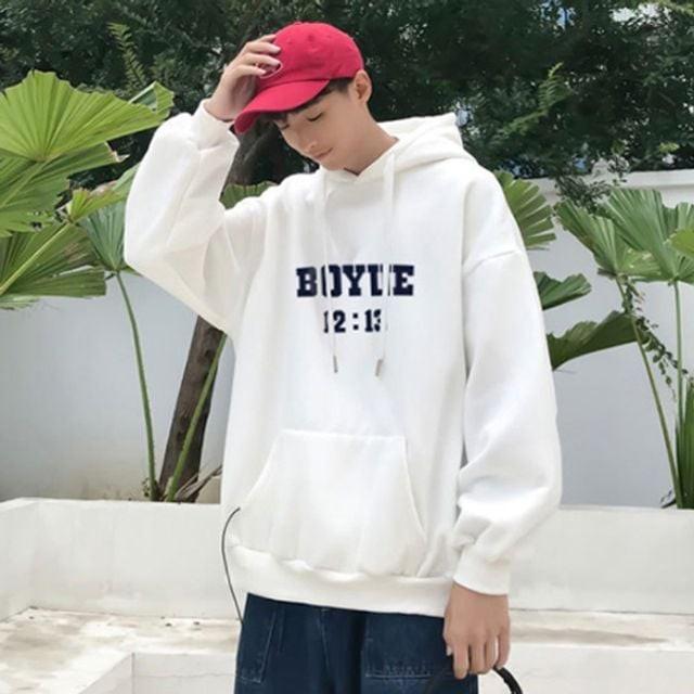 티셔츠 박시핏 커플 캐주얼 긴팔 맨투맨 라운드 기모 가을겨울 후드티
