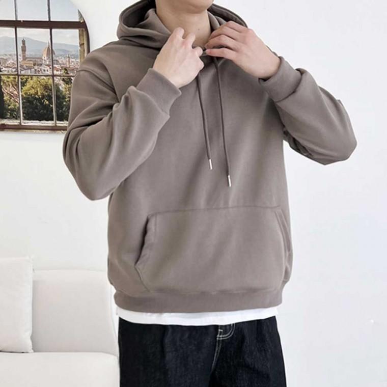 남자기모티셔츠 후드집업 커플룩 남자맨투맨티 남자겨울티셔츠 앞포켓 가을겨울
