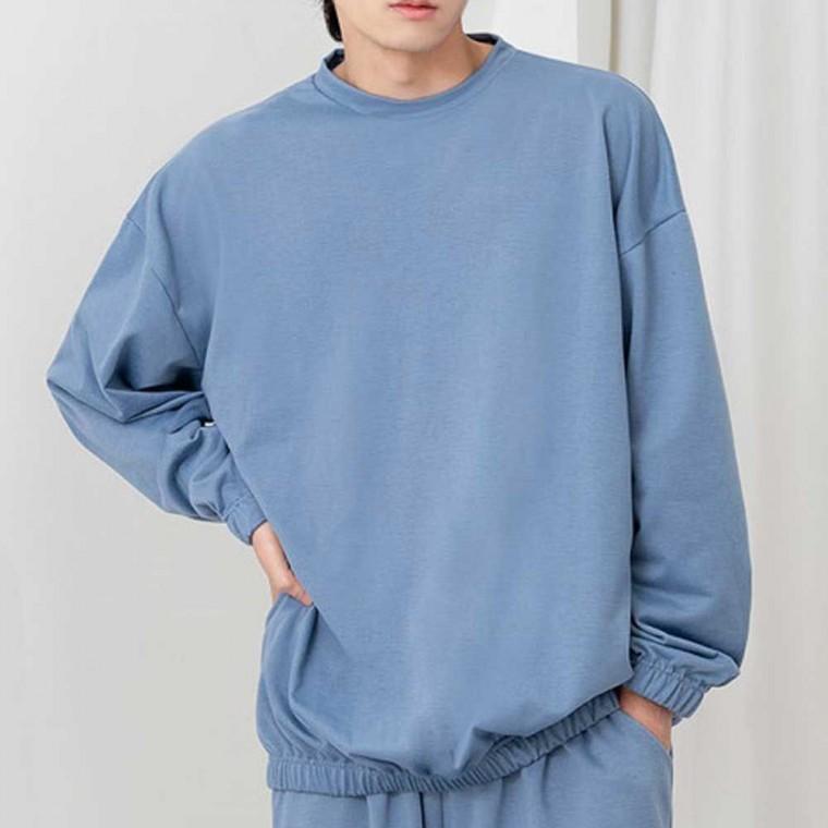 밑단 남자긴팔 무지 소매 남자 남자가을티셔츠 맨투맨 남자오버핏긴팔티