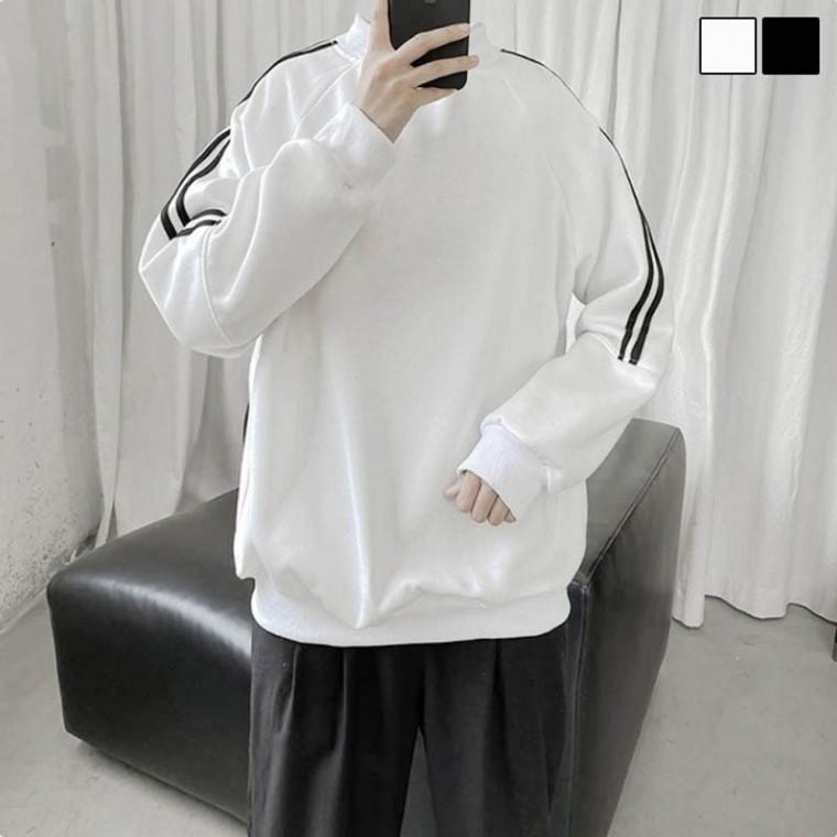 남자긴팔티 남성긴팔티 남자옷 남성티셔츠 어깨 남자가을옷 긴팔티 두줄