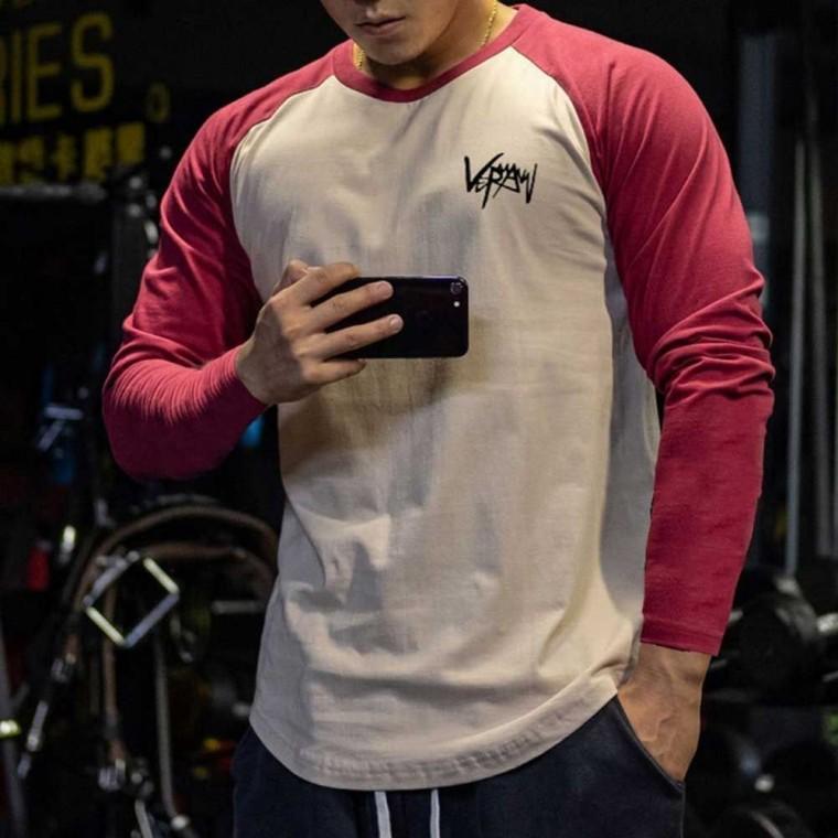 남자봄긴팔티 헬스 남성긴팔티남자가을옷 짐웨어 남자얇은긴팔티 긴팔라운드티