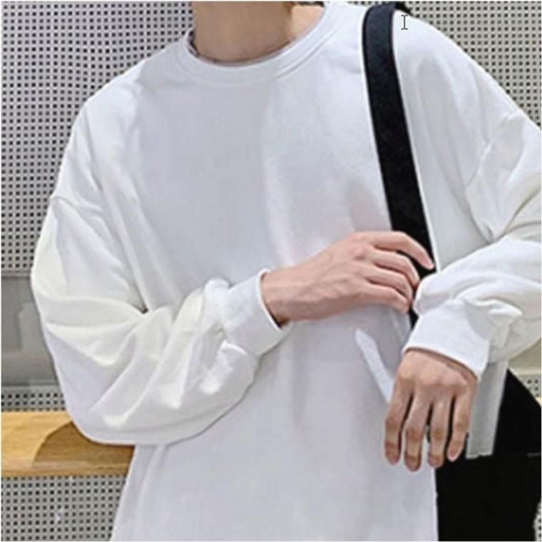 남자가을옷 남자티셔츠 남성티셔츠 남자겨울옷 무지 라운드넥 남녀공용 긴팔티